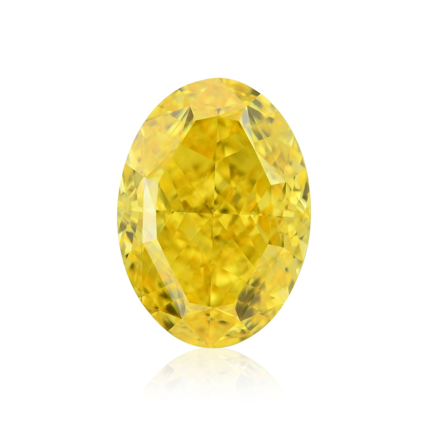 1,52 Karat Fancy Vivid Orange Yellow Ovaler Diamant VVS2 GIA