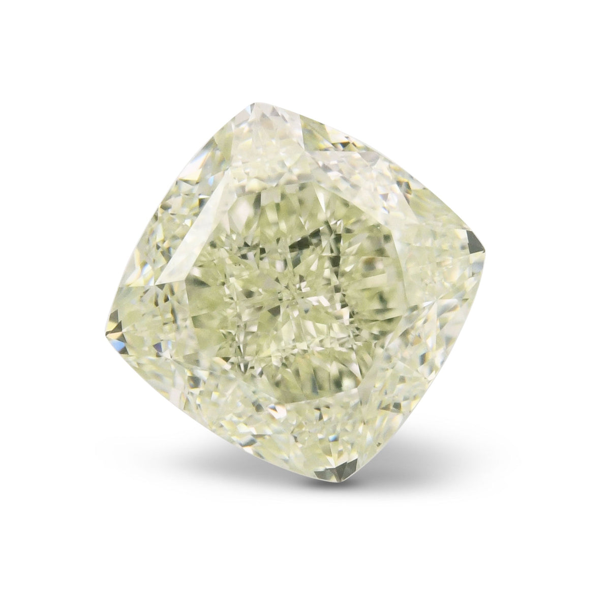 Kissenförmiger Diamant | 1,52 ct | Gelbgrün | Reinheitsgrad: VS2 | GIA | Ref. 714849