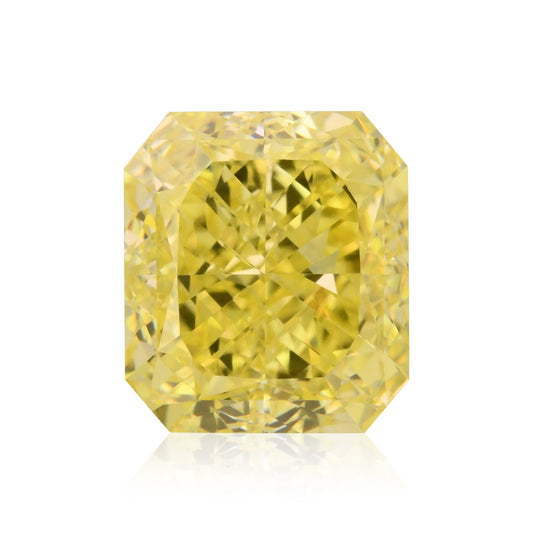 1.52 Carat Fancy Intense Yellow Radiant Diamond VVS1 GIA