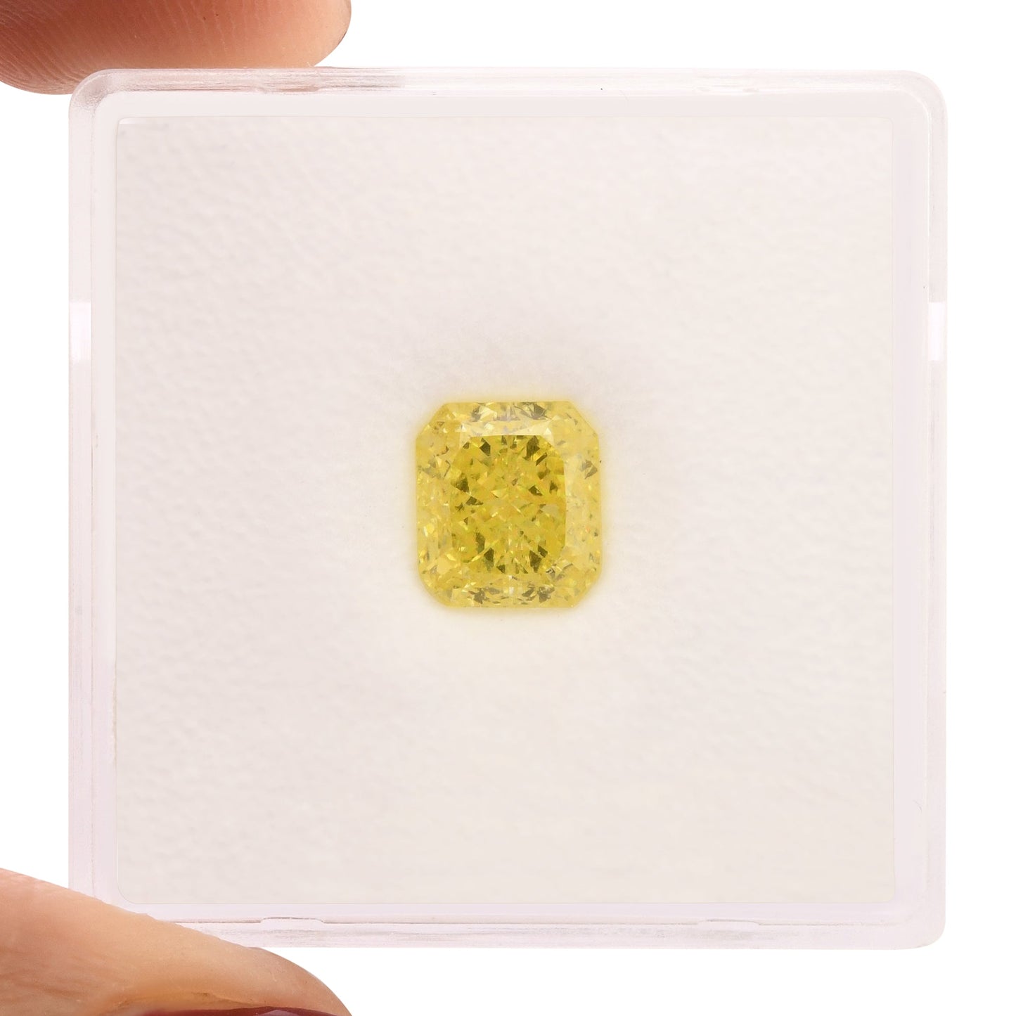 1.52 Carat Fancy Intense Yellow Radiant Diamond VVS1 GIA
