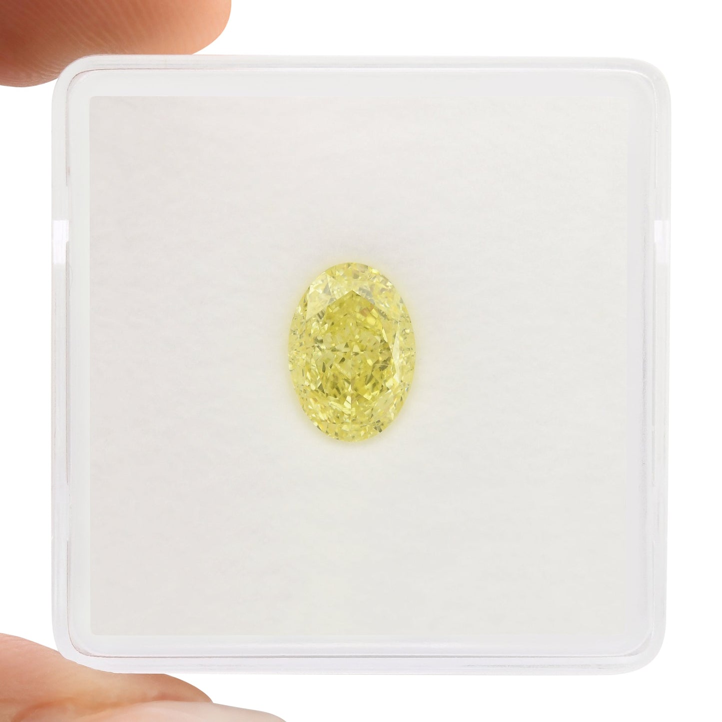 1,52 Karat Fancy Yellow Oval Diamond VS1 GIA