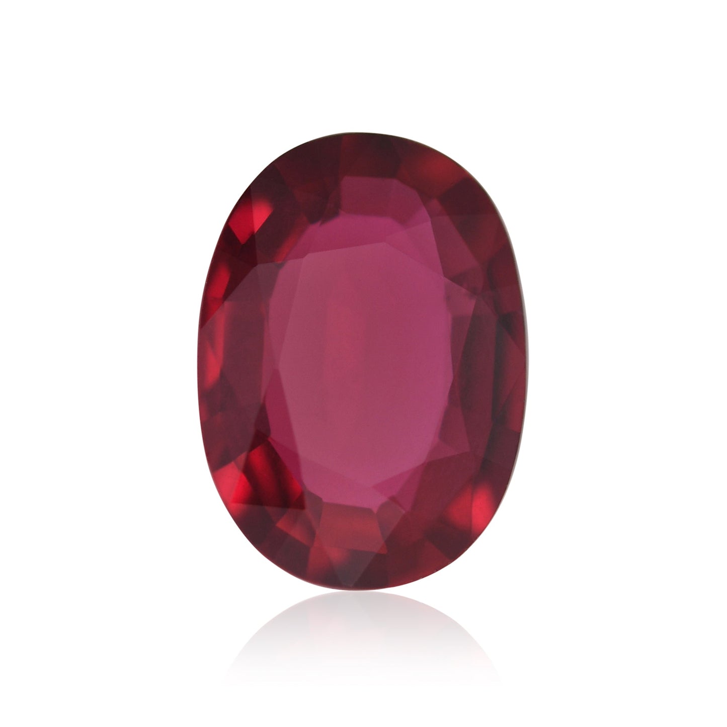 1,52 Karat roter ovaler Rubin aus Mosambik
