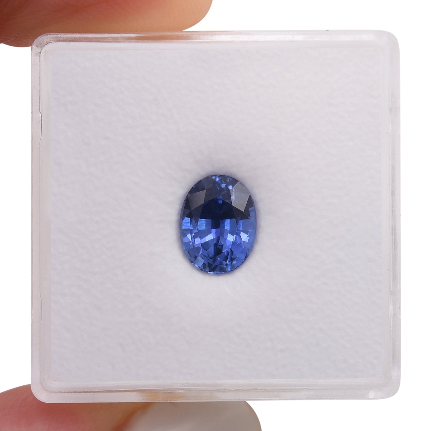 1,53 Karat blauer ovaler Saphir aus Sri Lanka