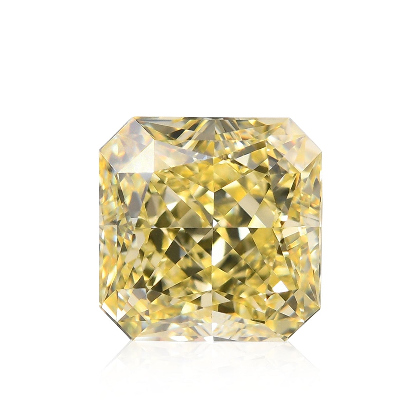 1,54 Karat Fancy Yellow Radiant VVS2 GIA