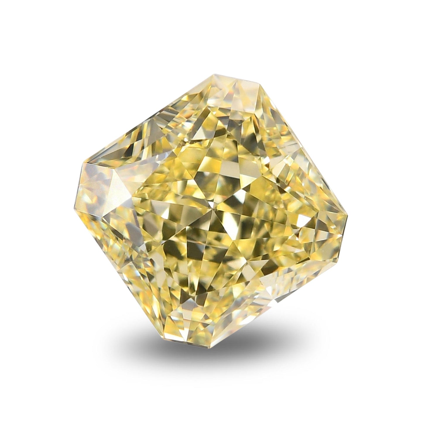 1,54 Karat Fancy Yellow Radiant VVS2 GIA