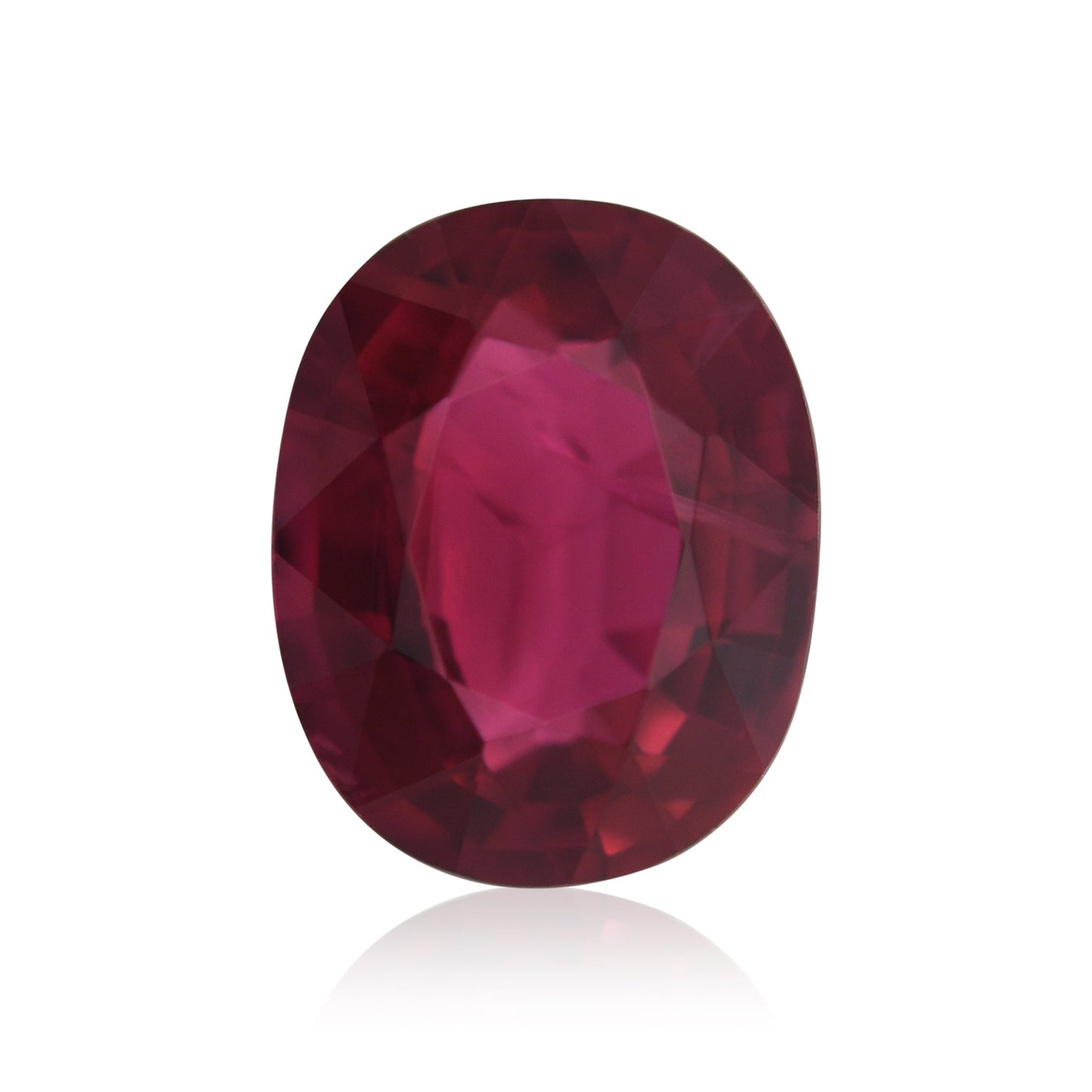 1,54 Karat roter ovaler Rubin aus Mosambik