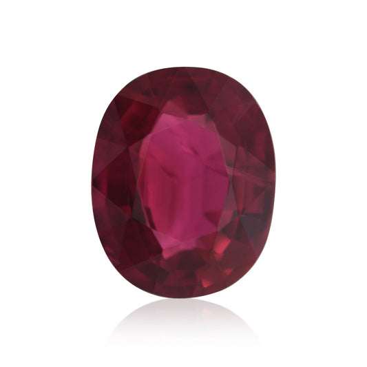 1,54 Karat roter ovaler Rubin aus Mosambik