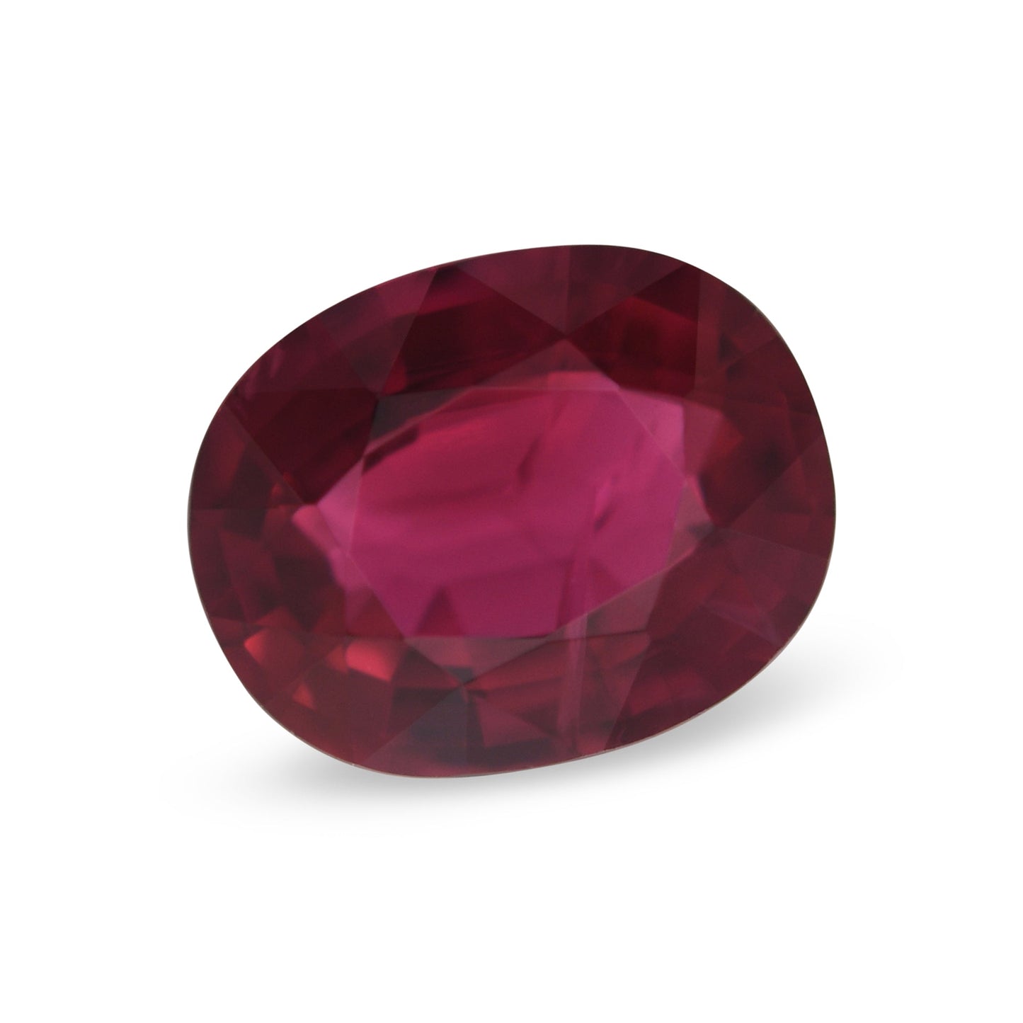 1,54 Karat roter ovaler Rubin aus Mosambik