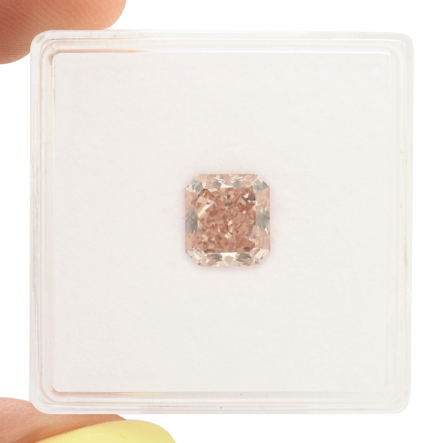 1,55 Karat Fancy Brown Pink Radiant Diamant VS1 GIA
