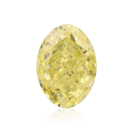 1.55 Carat Fancy Yellow Oval Diamond VS1 GIA
