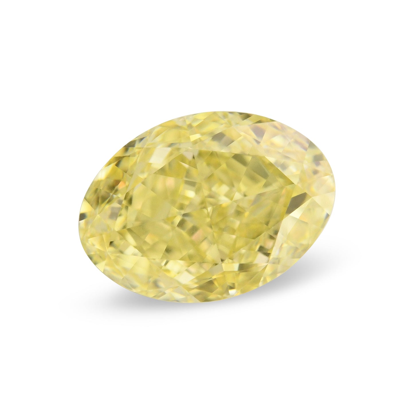1.55 Carat Fancy Yellow Oval Diamond VS1 GIA