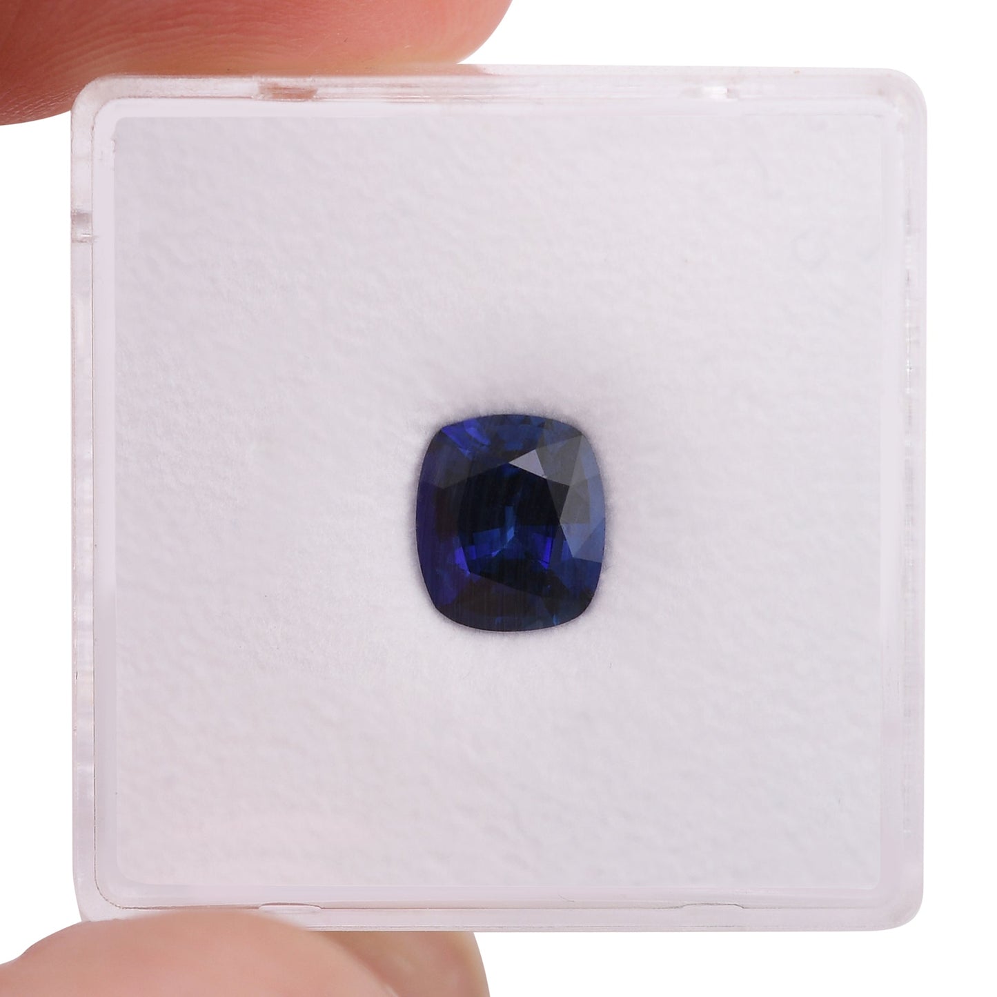 1,55 Karat blauer Kissen-Saphir aus Sri Lanka