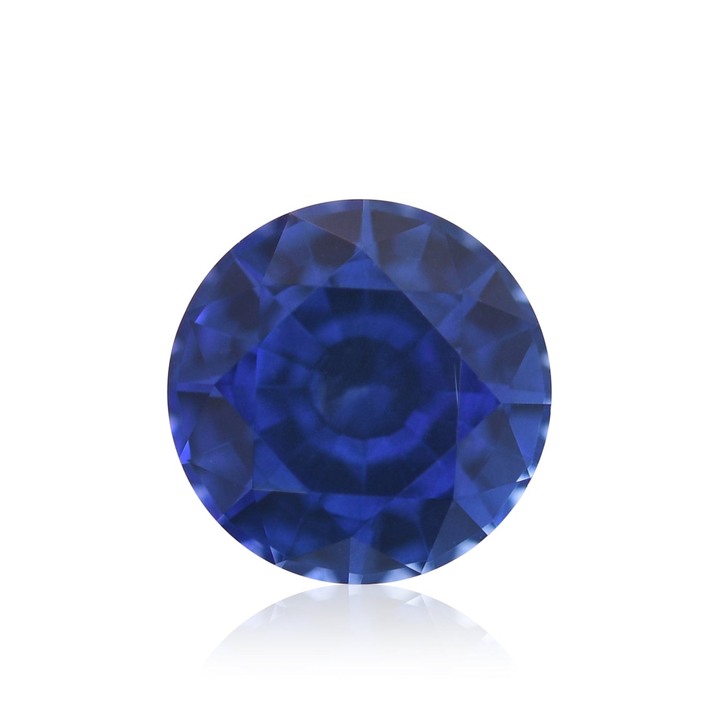 1,59 Karat blauer runder Saphir aus Sri Lanka