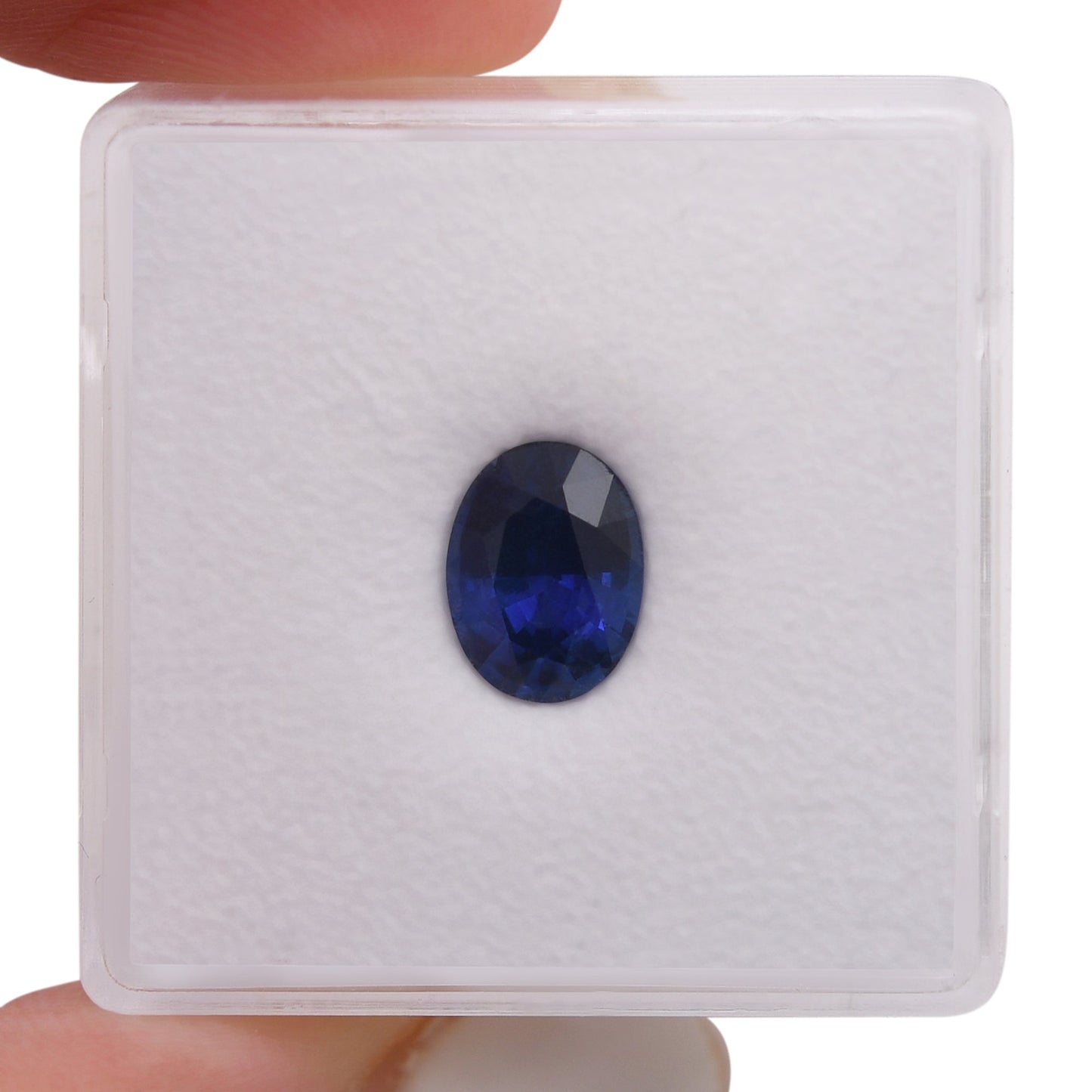 1,60 Karat blauer ovaler Saphir aus Sri Lanka