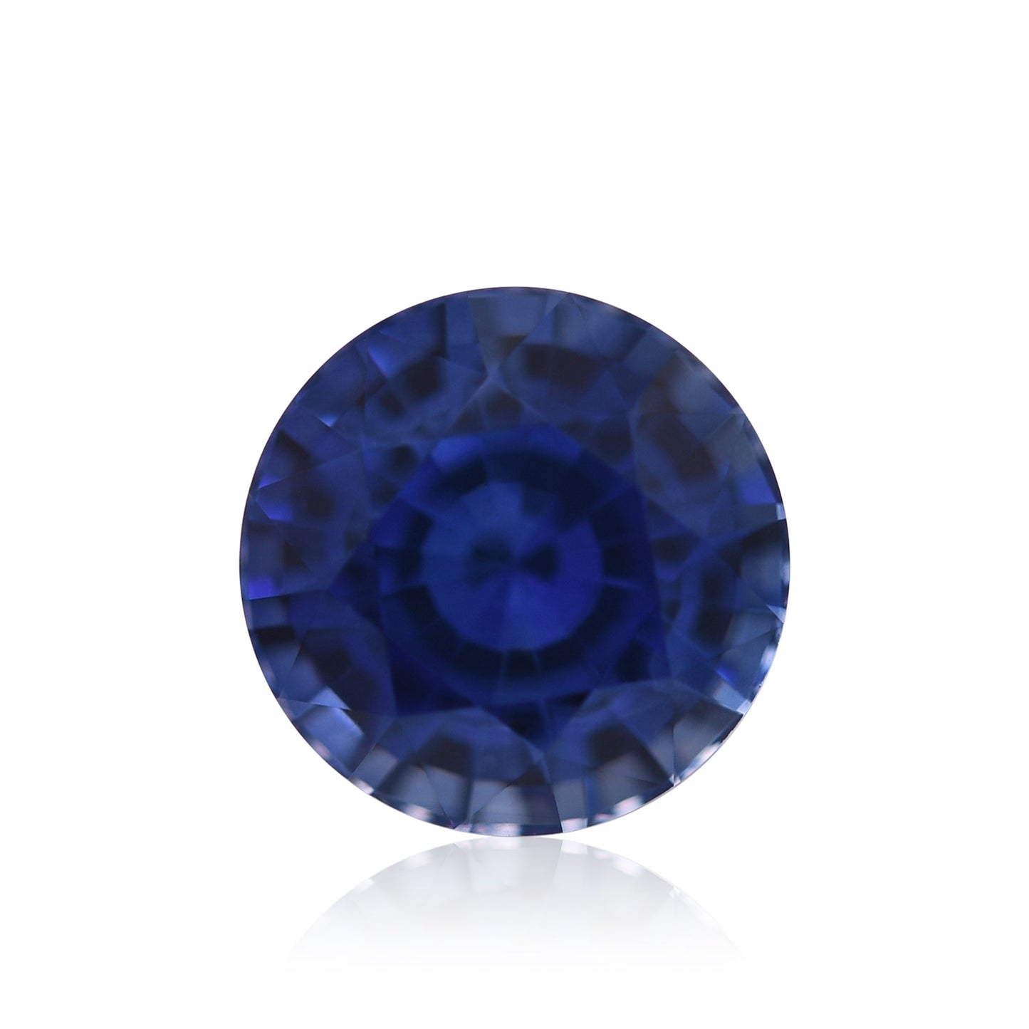 1,61 Karat blauer runder Saphir aus Sri Lanka