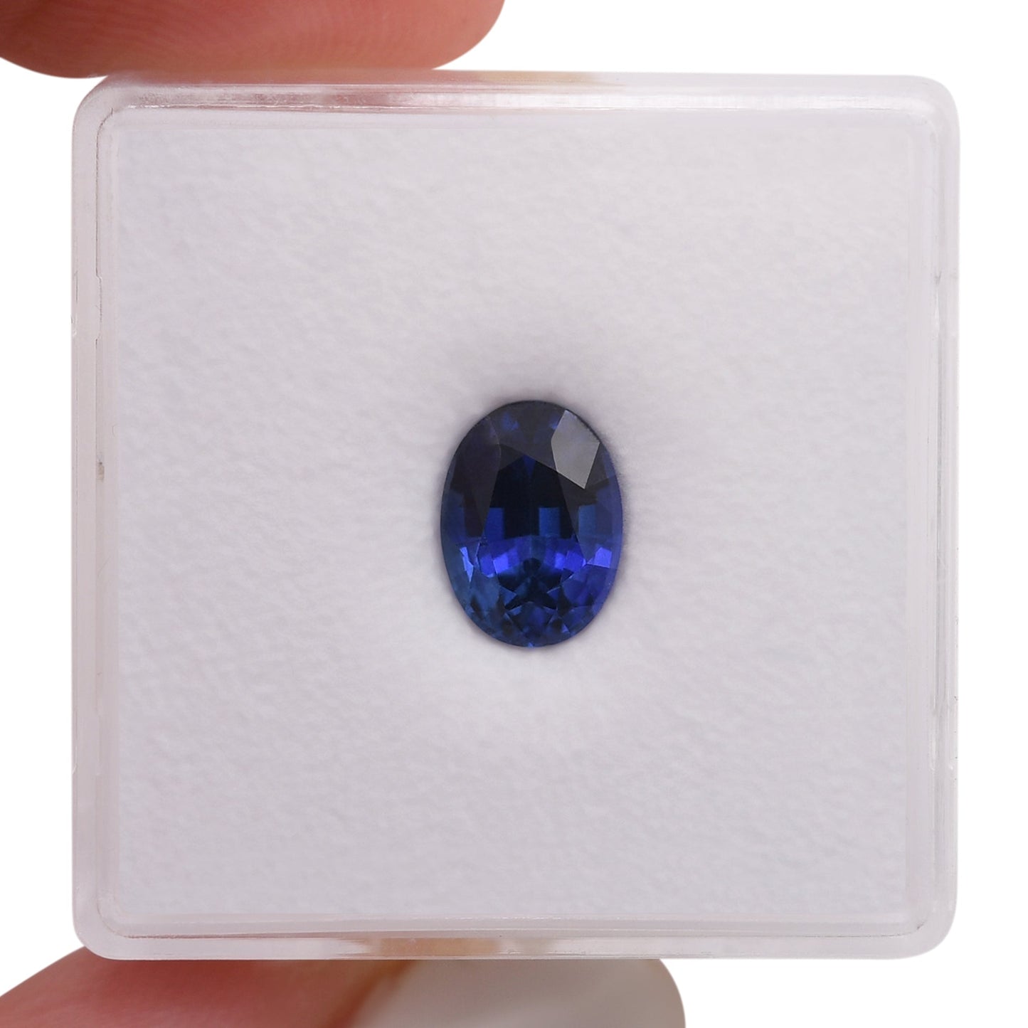 1,62 Karat blauer ovaler Saphir aus Sri Lanka