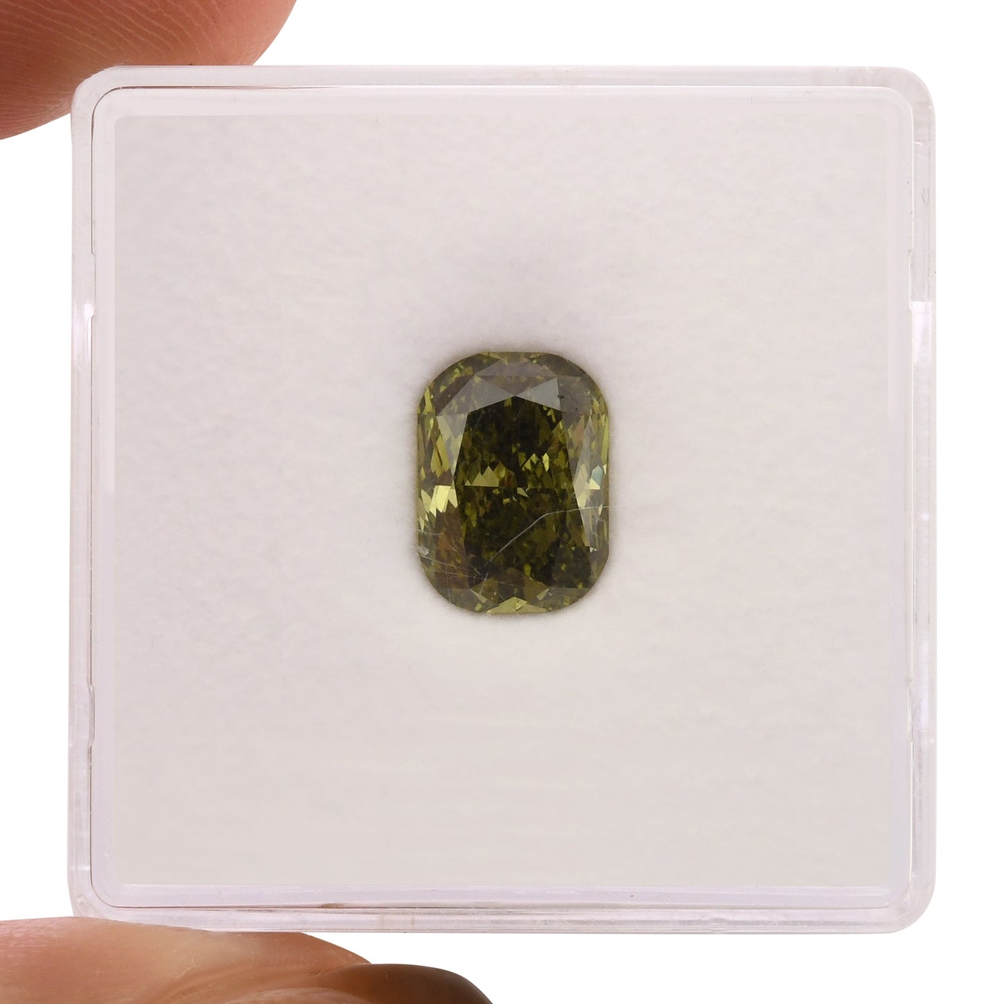 1,63 Karat Chamäleon-Kissen-Diamant SI1 GIA