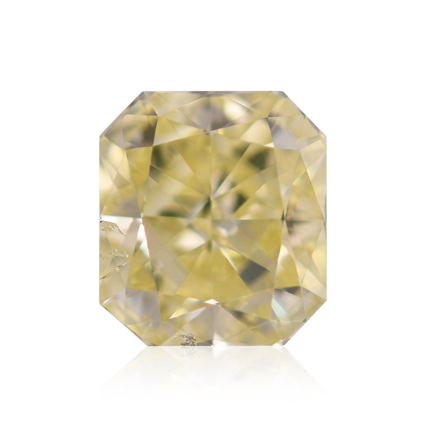 1,65 Karat Fancy Yellow Radiant SI2 GIA