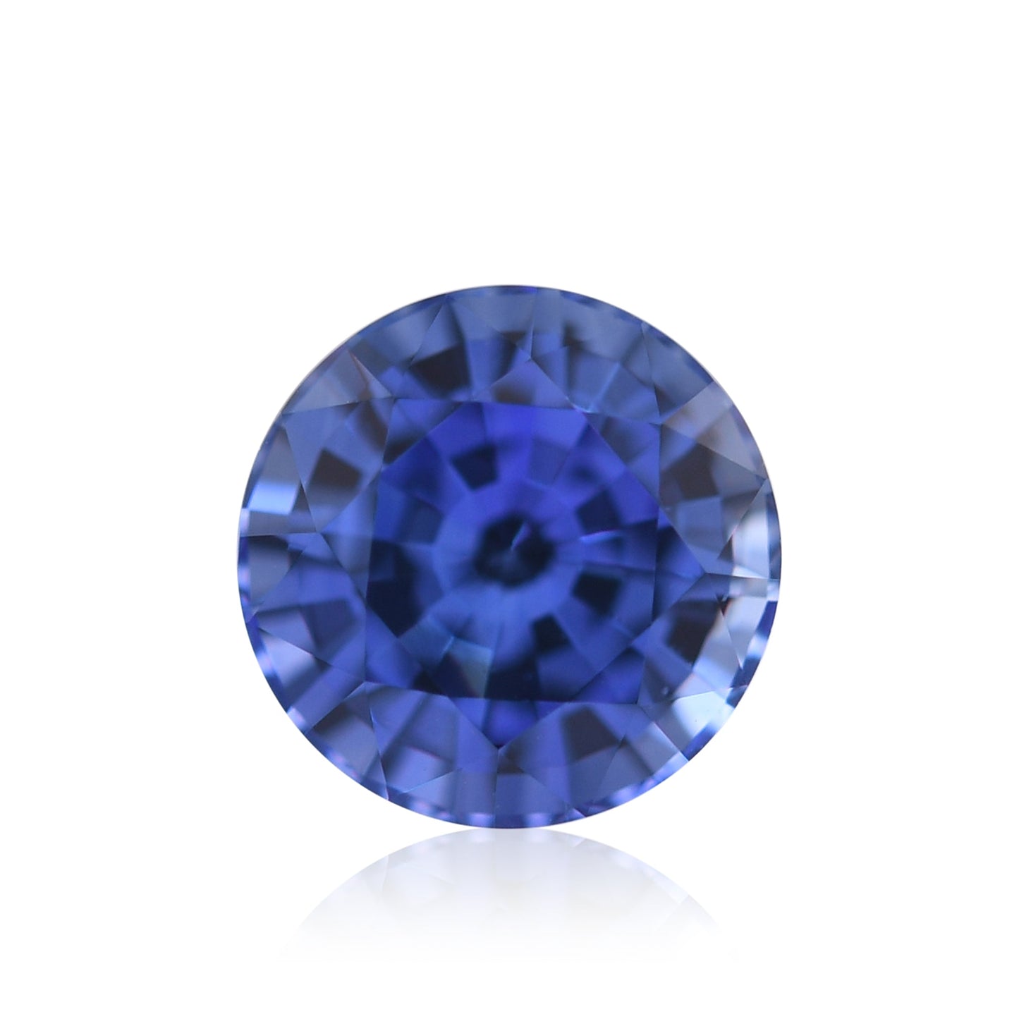 1,67 Karat blauer runder Saphir aus Sri Lanka