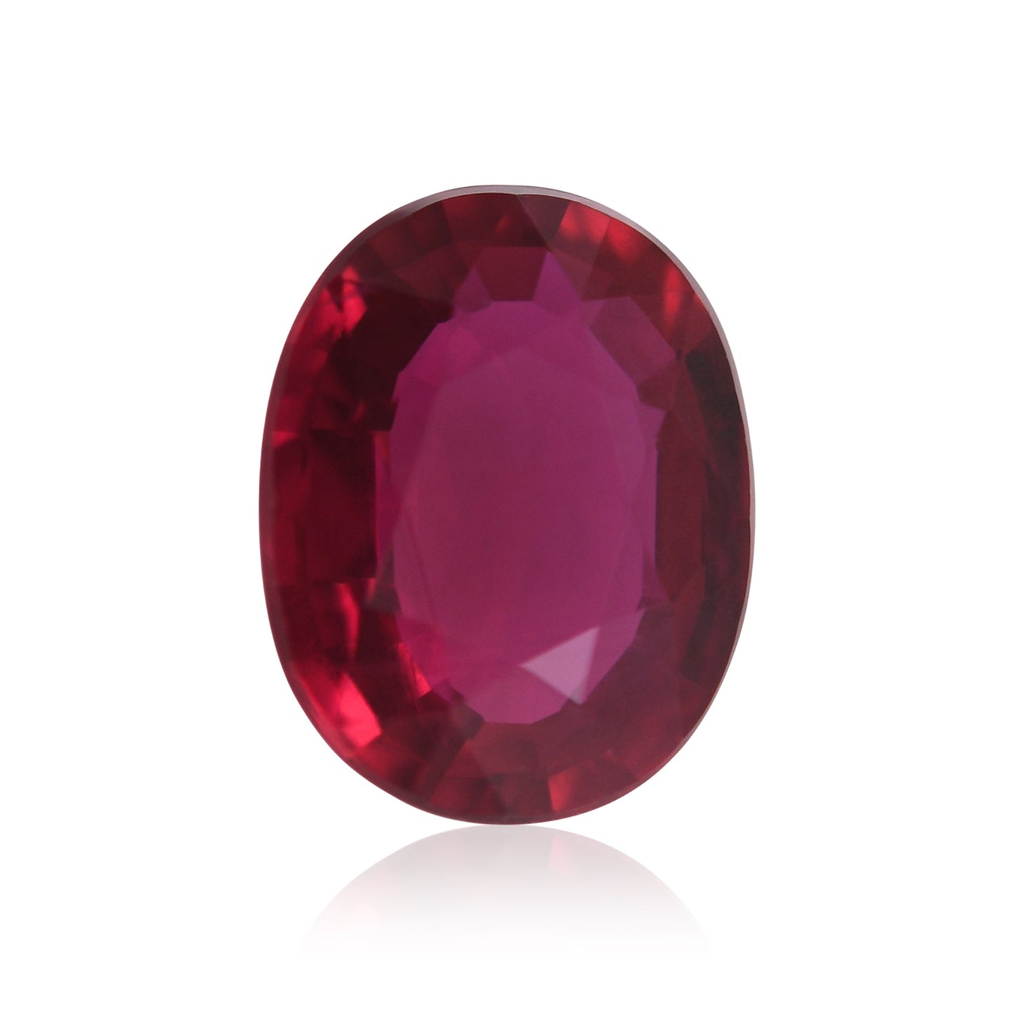 1,68 Karat roter ovaler Rubin aus Mosambik