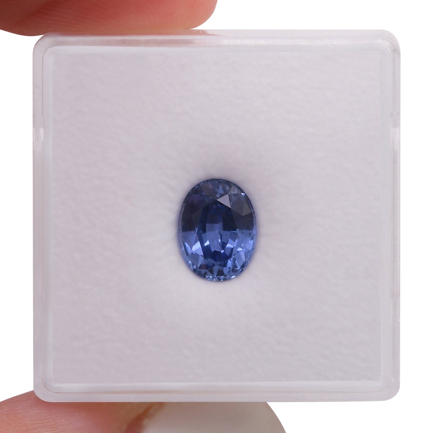 1,68 Karat blauer ovaler Saphir aus Sri Lanka
