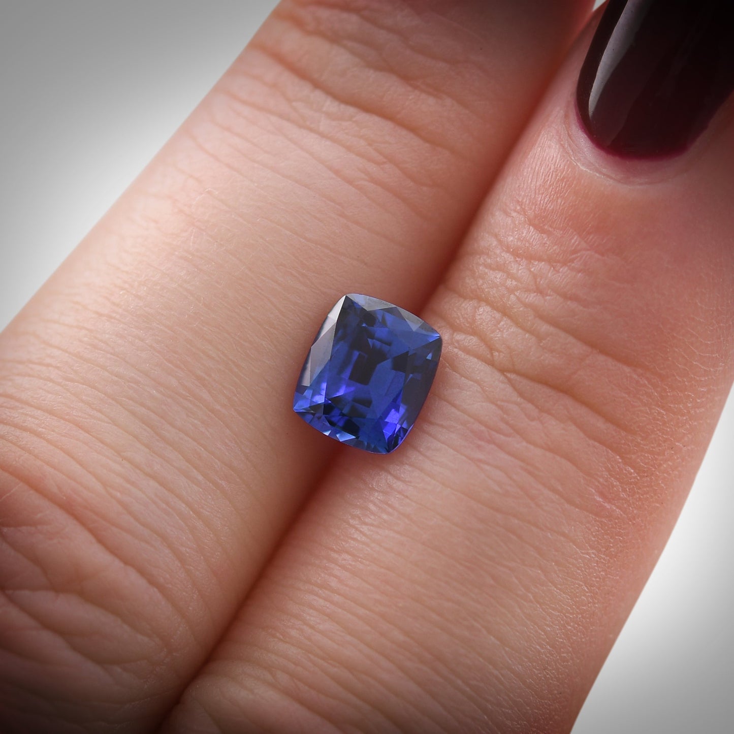 1.68 Carat Blue SRI LANKA Cushion Sapphire