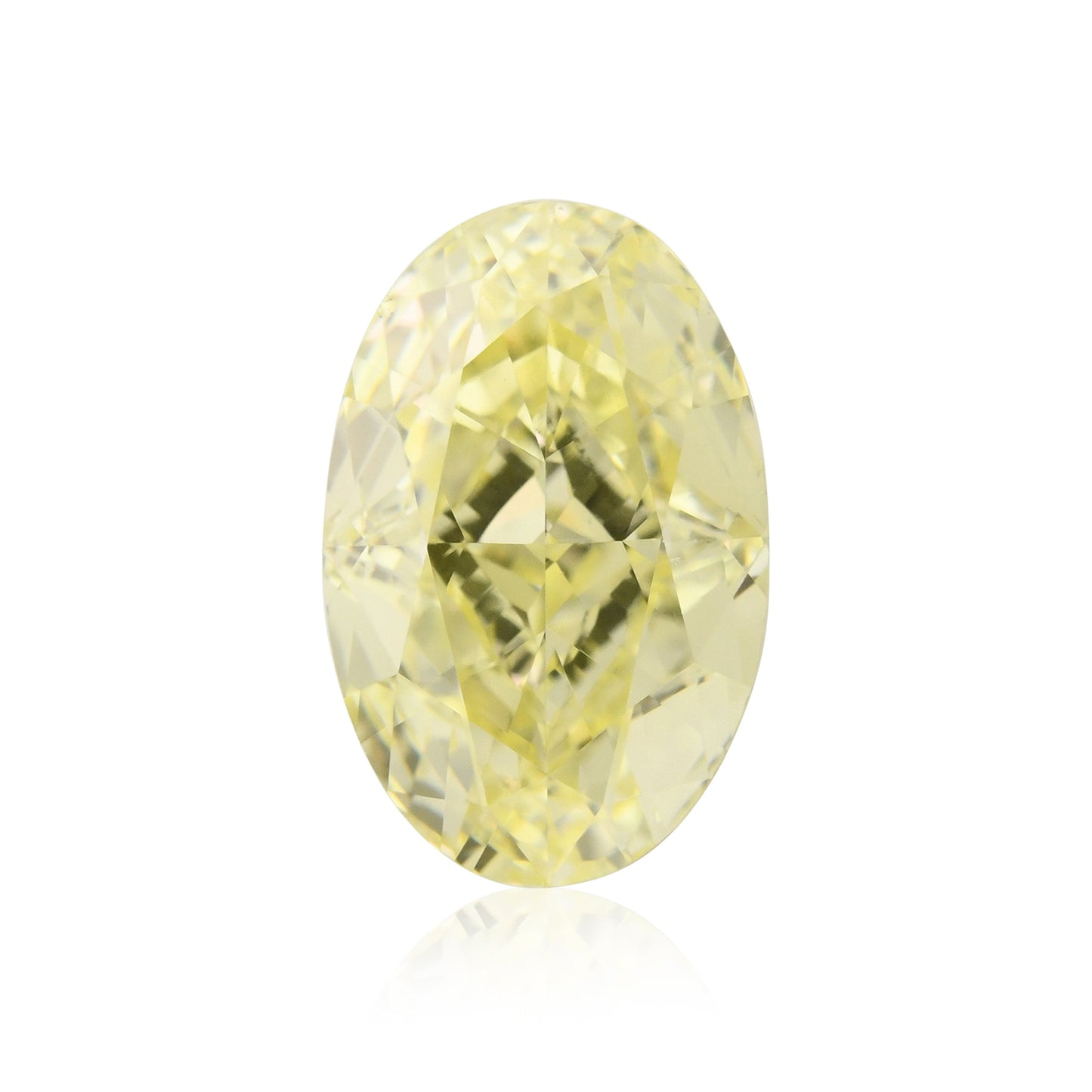 1,71 Karat Fancy Light Yellow Ovaler Diamant VS1 GIA