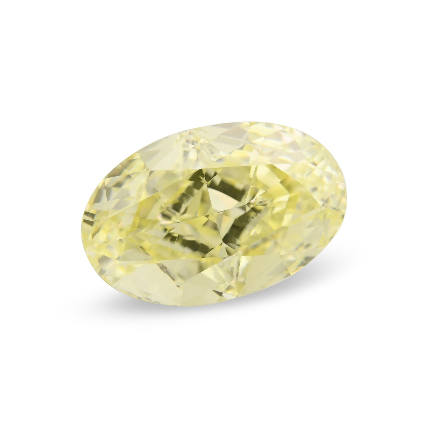 1,71 Karat Fancy Light Yellow Ovaler Diamant VS1 GIA