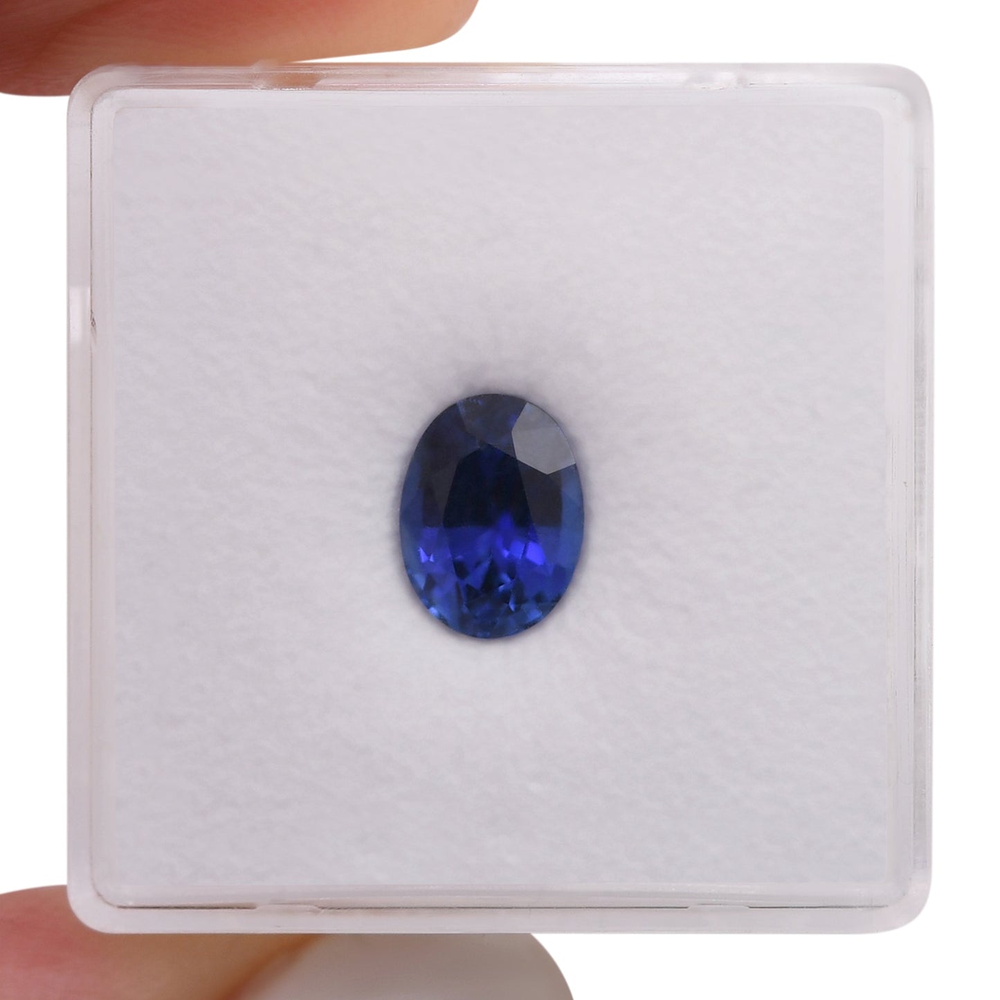 1,71 Karat blauer ovaler Saphir aus Sri Lanka