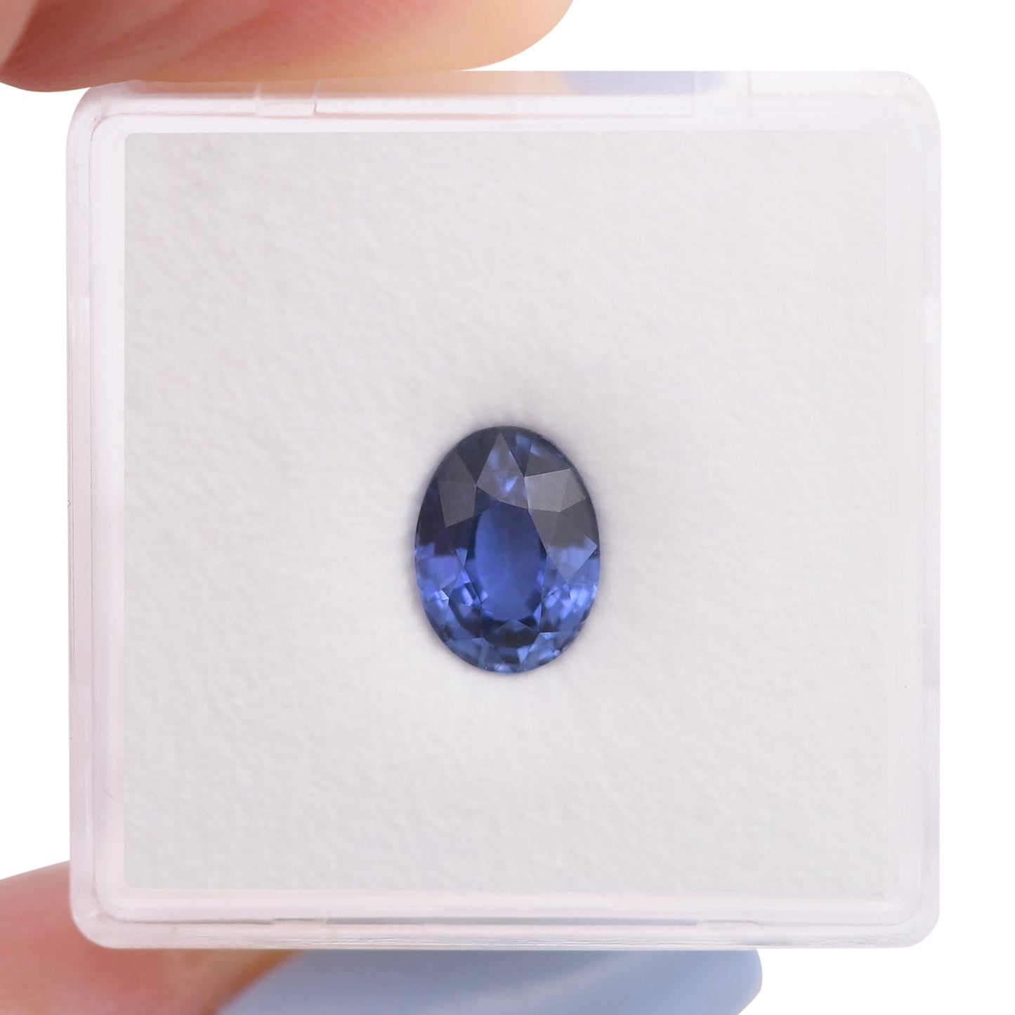 1,72 Karat blauer ovaler Saphir aus Sri Lanka