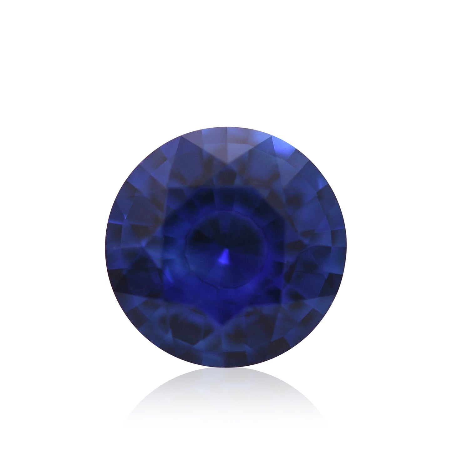 1,72 Karat blauer runder Saphir aus Sri Lanka