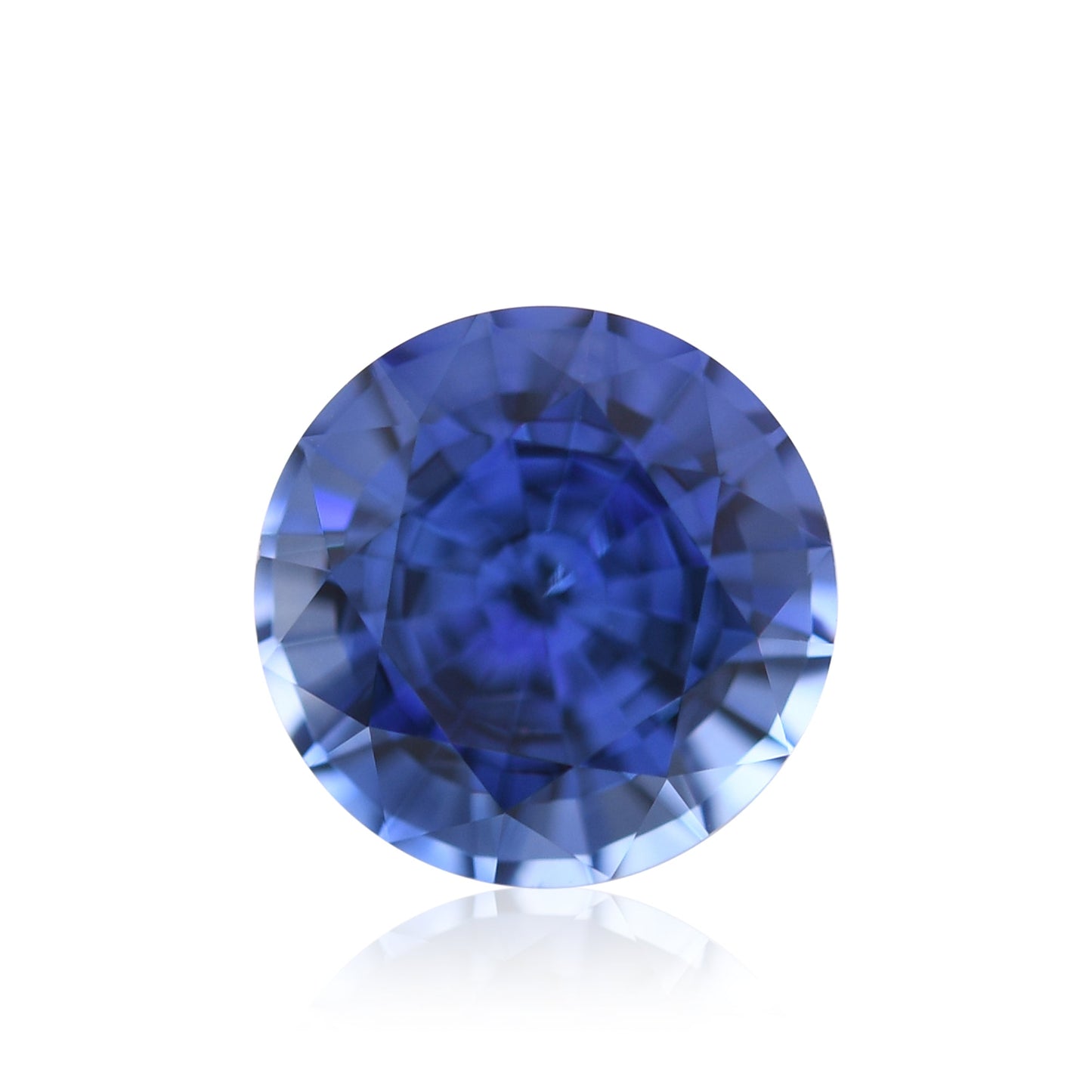 1,73 Karat blauer runder Saphir aus Sri Lanka