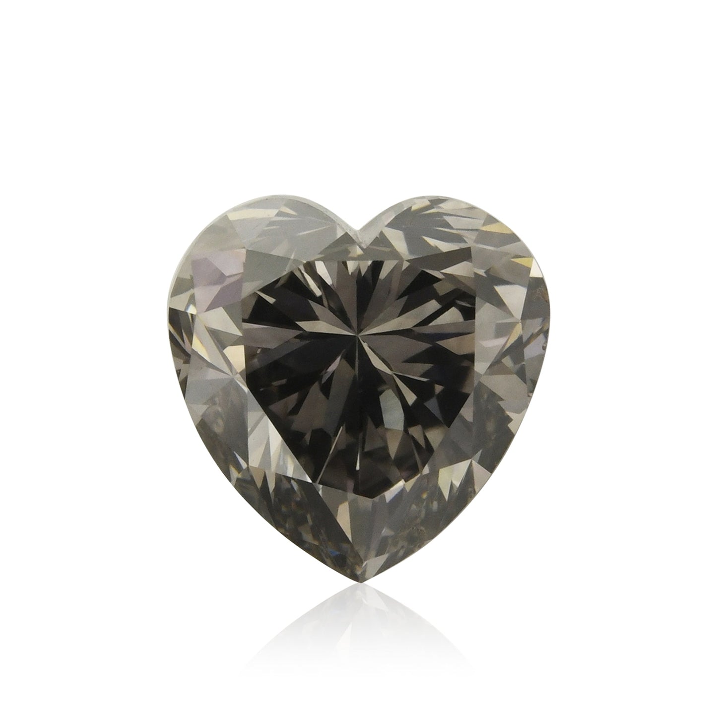 1,75 Karat Fancy Dark Gray Heart Diamant SI1 GIA