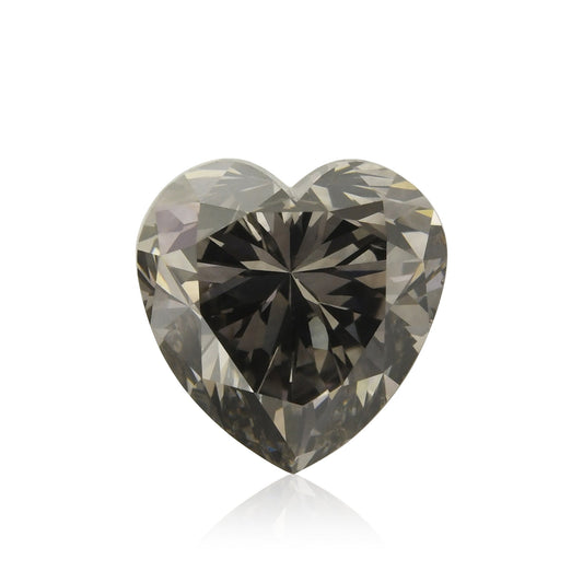 1,75 Karat Fancy Dark Gray Heart Diamant SI1 GIA