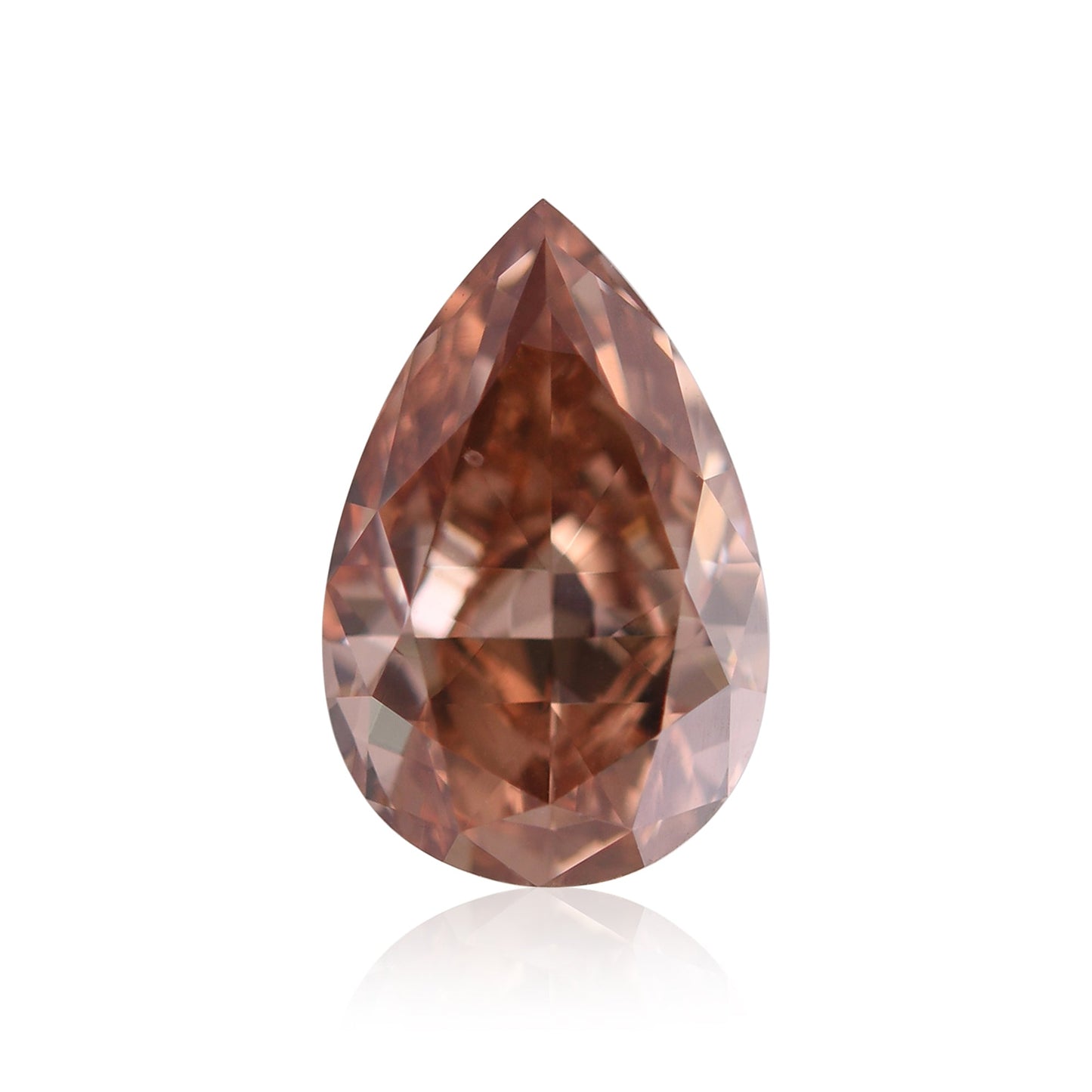 1,89 Karat Fancy Deep Brown Pink Birnenförmiger Diamant VS1 GIA