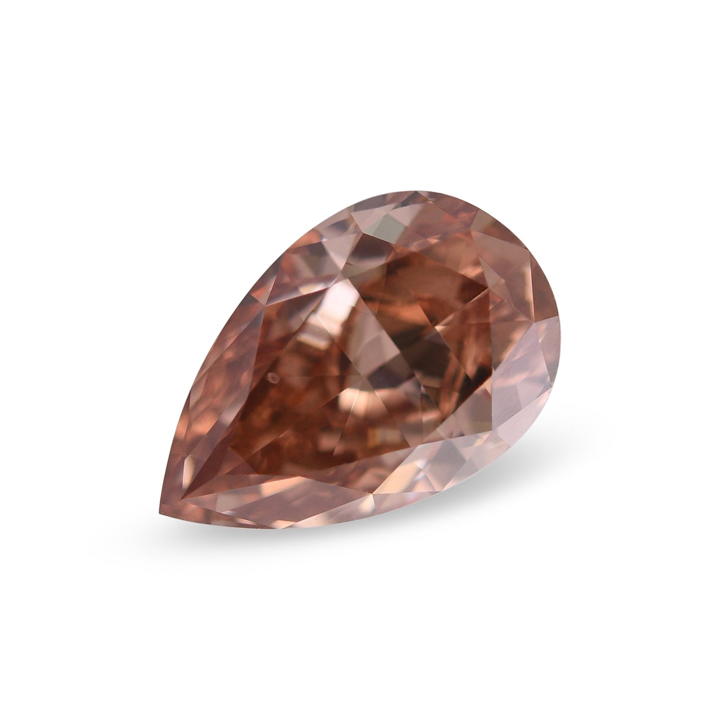 1,89 Karat Fancy Deep Brown Pink Birnenförmiger Diamant VS1 GIA