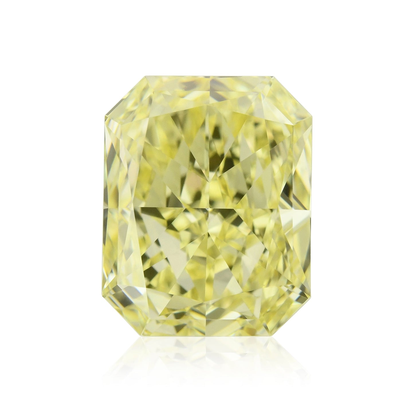 1,89 Karat Fancy Yellow Radiant IF GIA