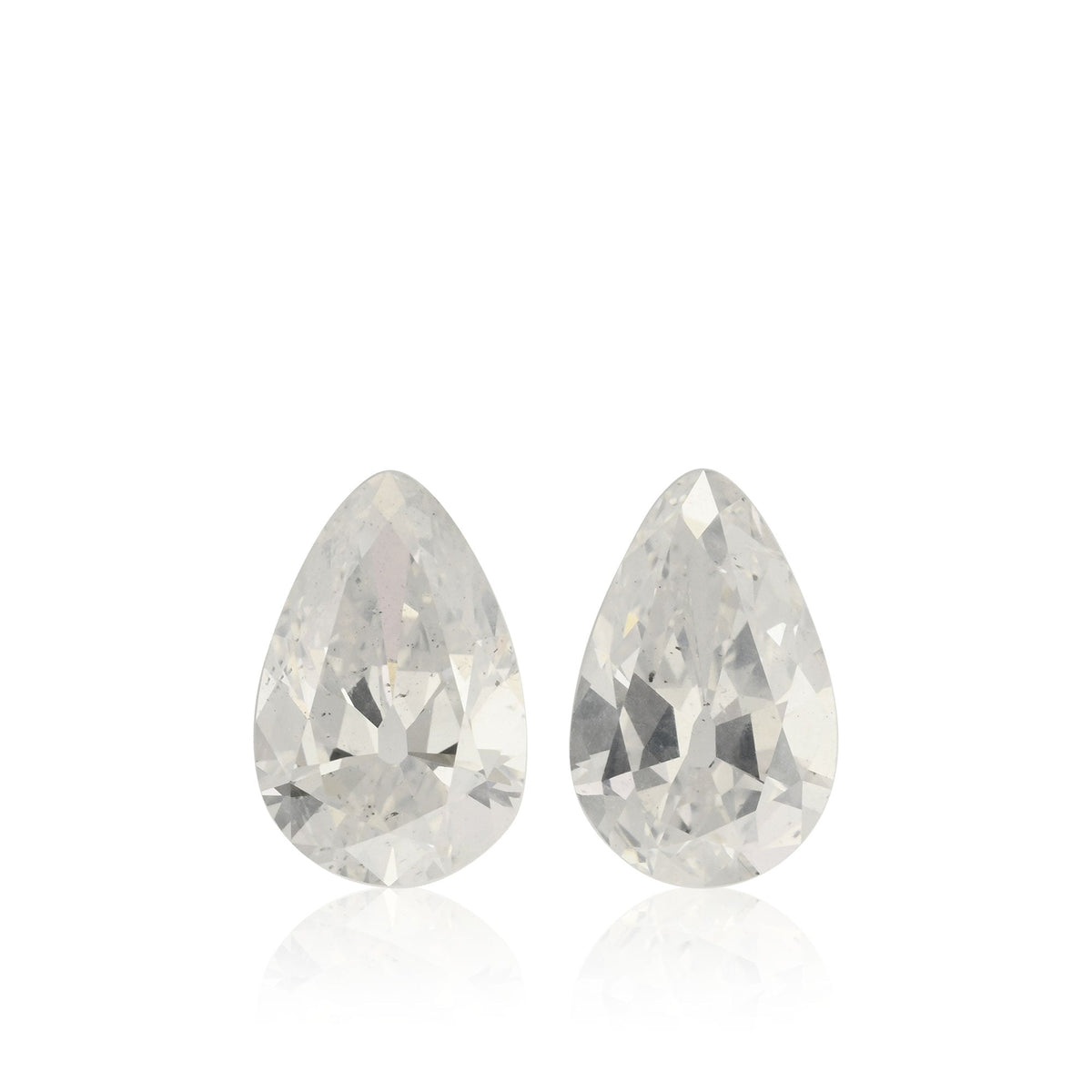 1,93 Karat Fancy White Birnenförmige Diamanten I1 GIA