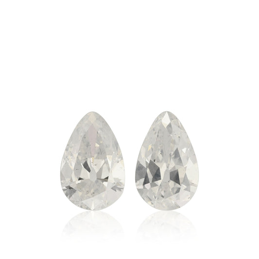 1,93 Karat Fancy White Birnenförmige Diamanten I1 GIA