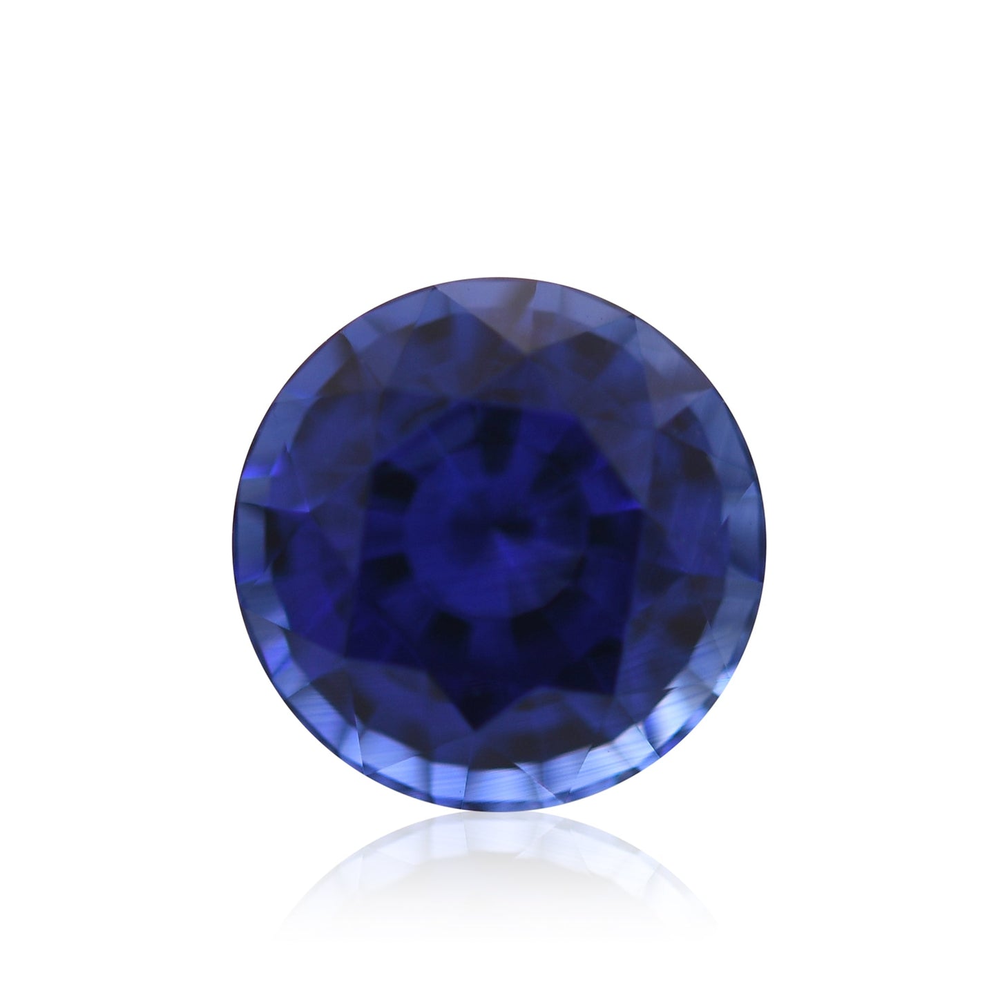 1,95 Karat blauer runder Saphir aus Sri Lanka
