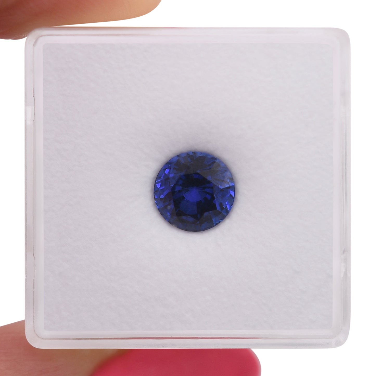 1,95 Karat blauer runder Saphir aus Sri Lanka