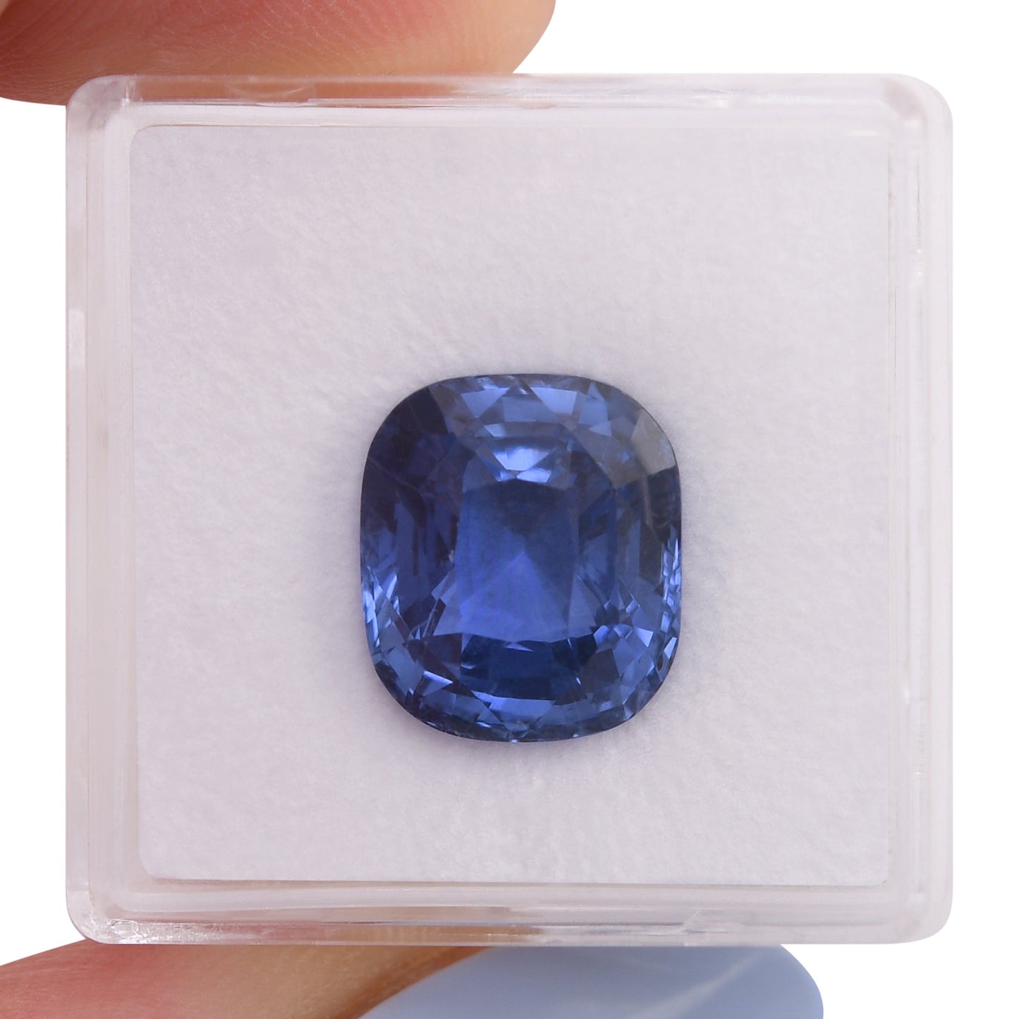 10,03 Karat blauer Kissen-Saphir aus Sri Lanka, GIA