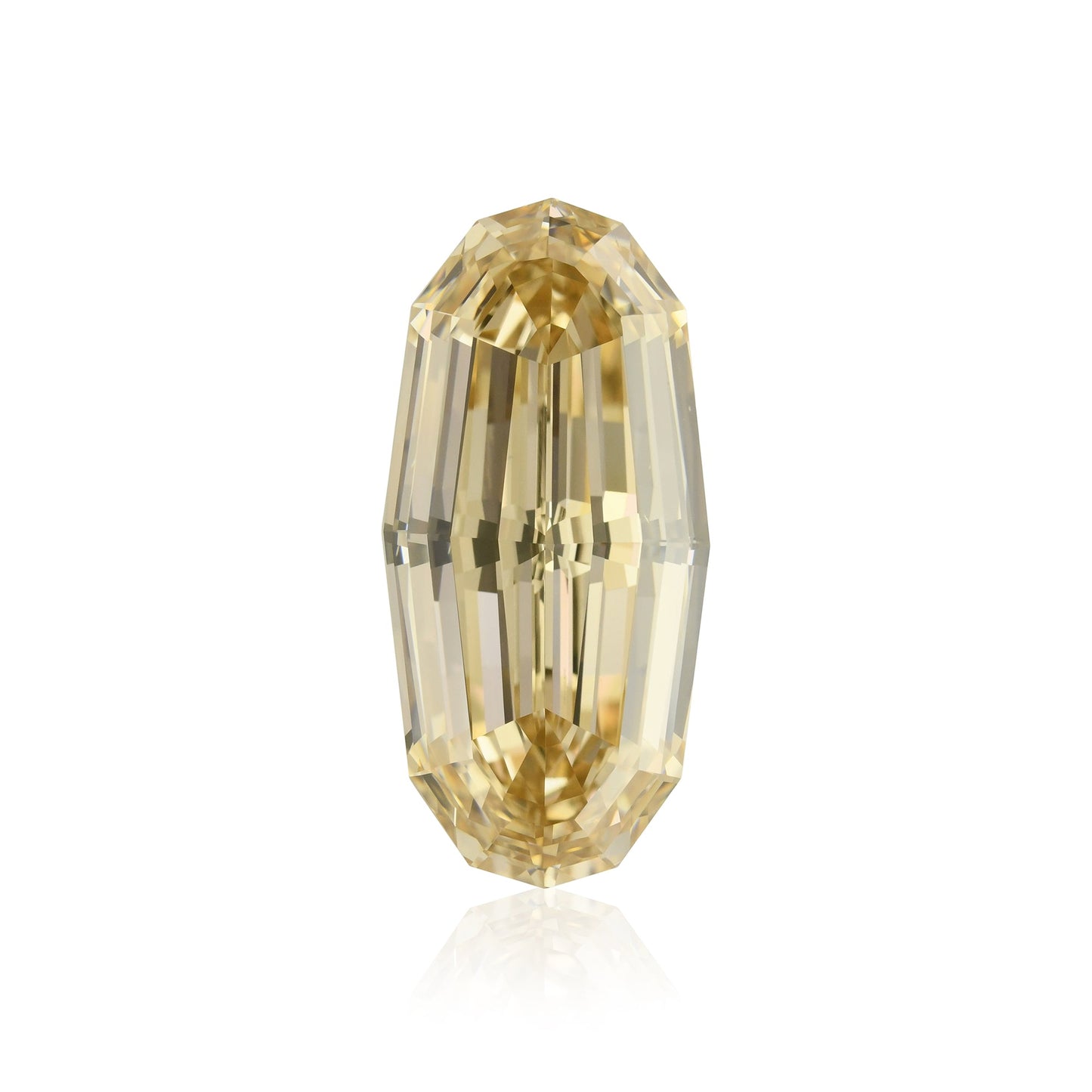 10,04 Karat Fancy Yellow Brown Ovaler Diamant VS2