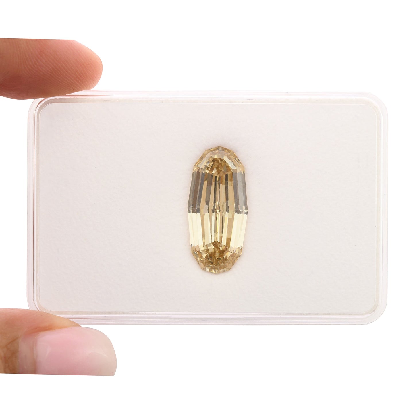 10,04 Karat Fancy Yellow Brown Ovaler Diamant VS2