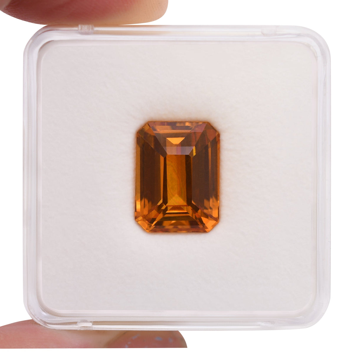 Smaragdgrüner Saphir | 10,08 ct | Orange | GIA | Ref. 718602