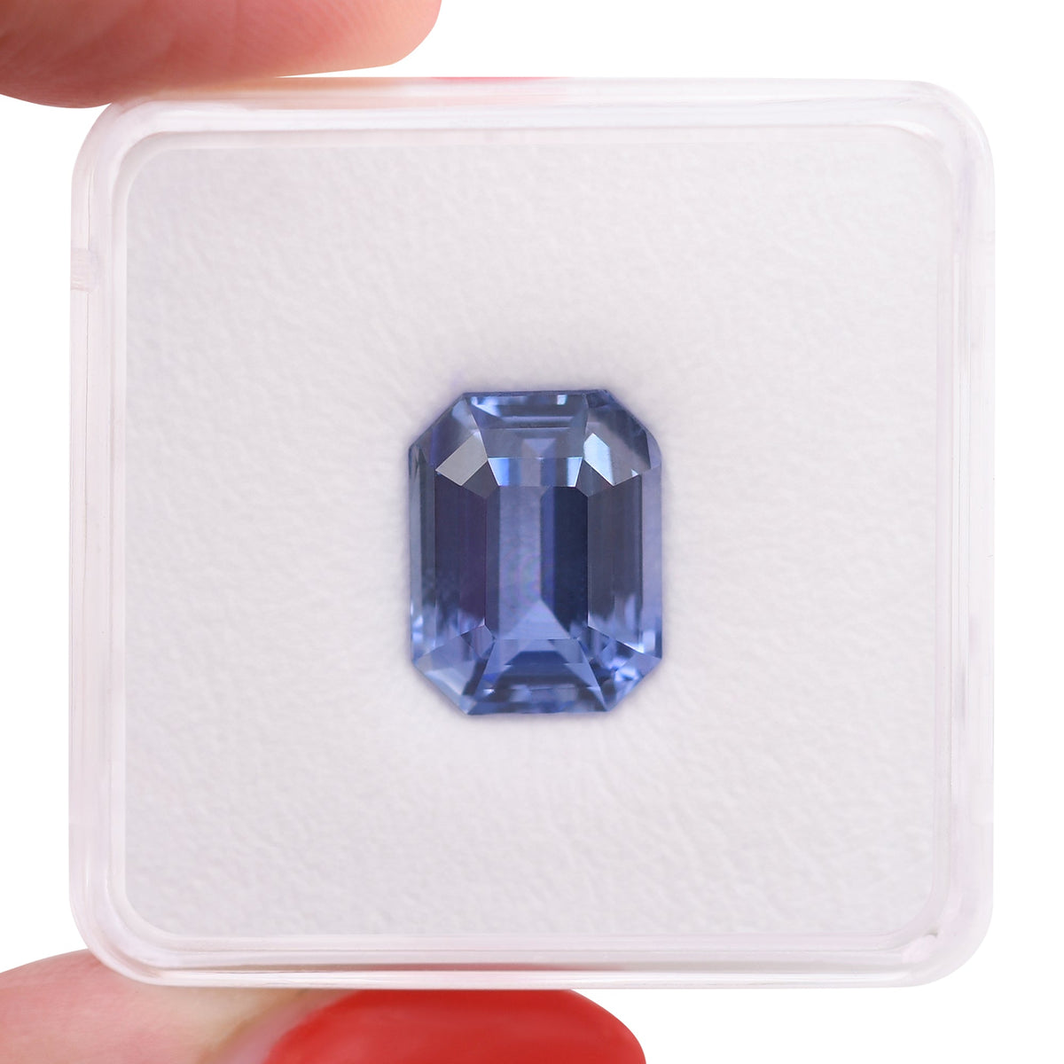 Smaragd-Saphir | 10,08 ct | Blau | CD | Ref. 719409
