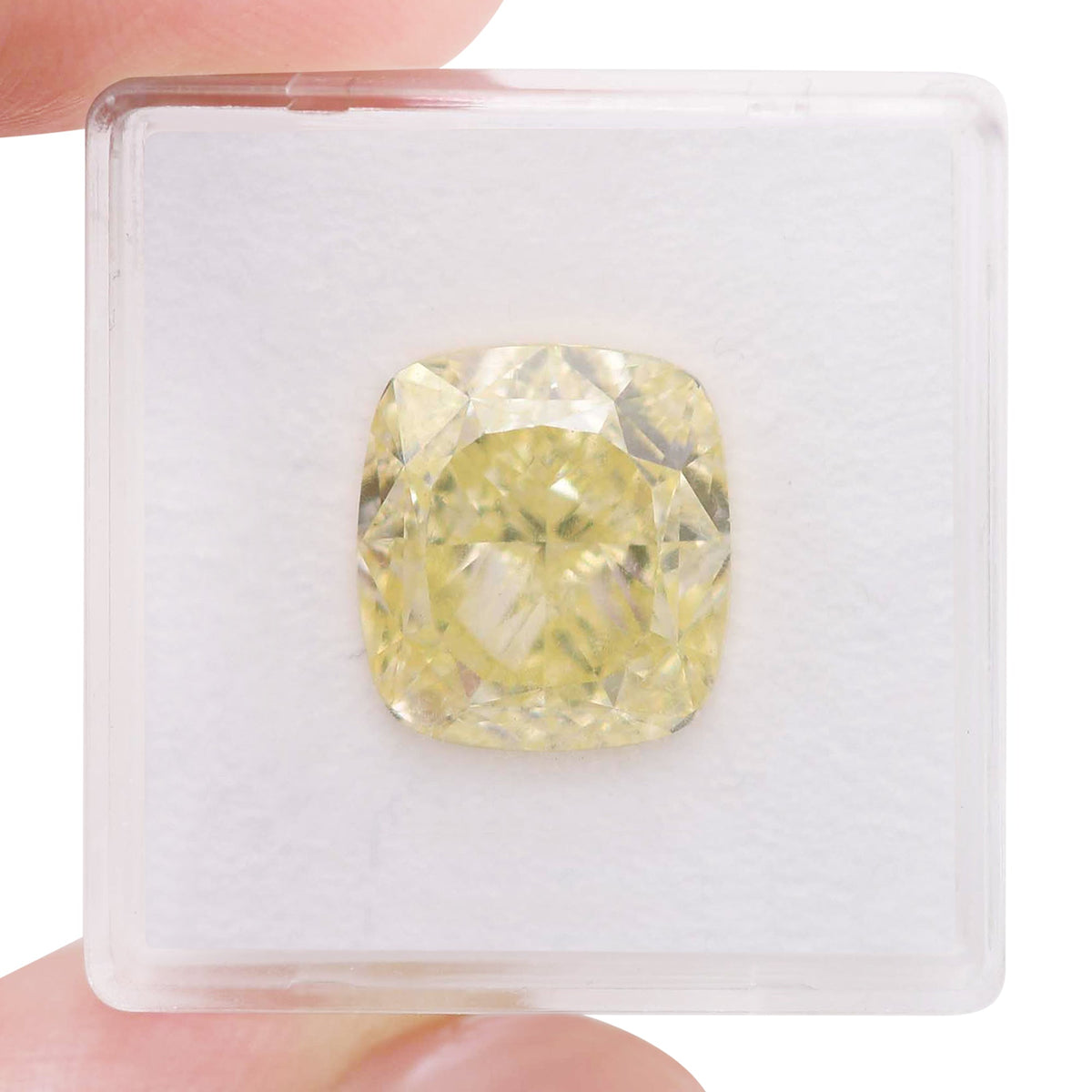 Kissenförmiger Diamant | 10,18 ct | Gelbschliff | Reinheitsgrad VS2 | GIA-zertifiziert | Ref. 709686
