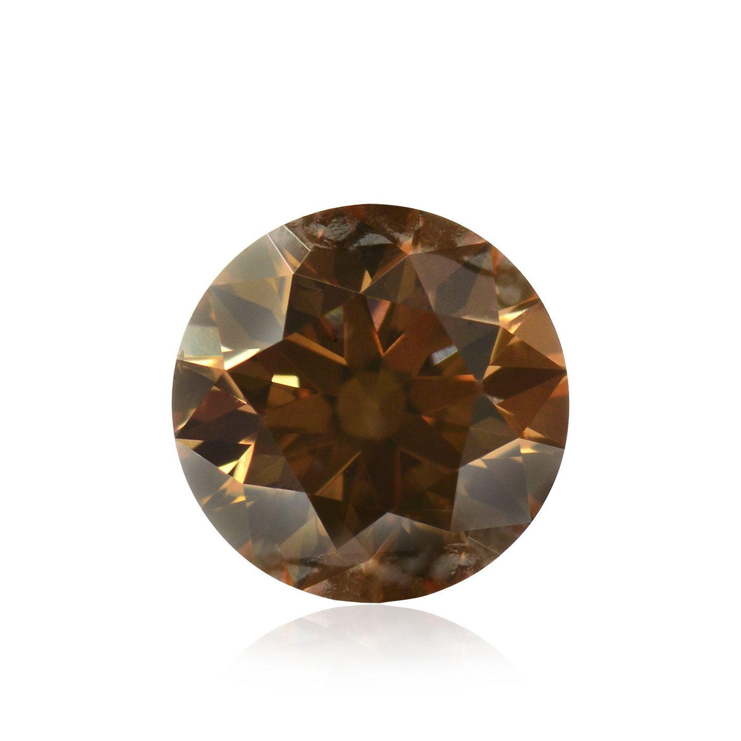 0,30 Karat Fancy Deep Brown Rundbrillanter Diamant VS2 IGI