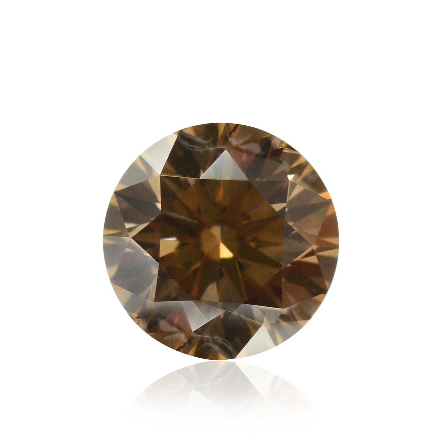 0,32 Karat Fancy Brown Rundbrillanter Diamant VS2 IGI
