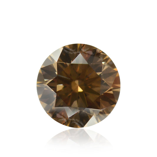 0,32 Karat Fancy Brown Rundbrillanter Diamant VS2 IGI